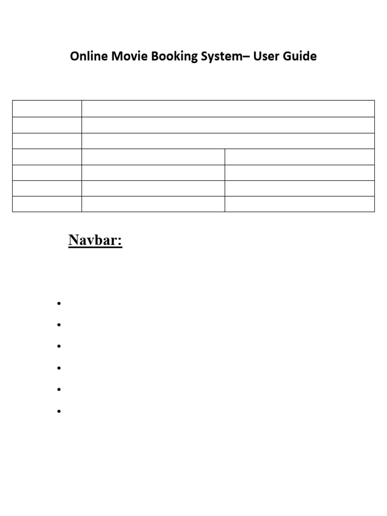 Online Movie Booking System Guide | PDF