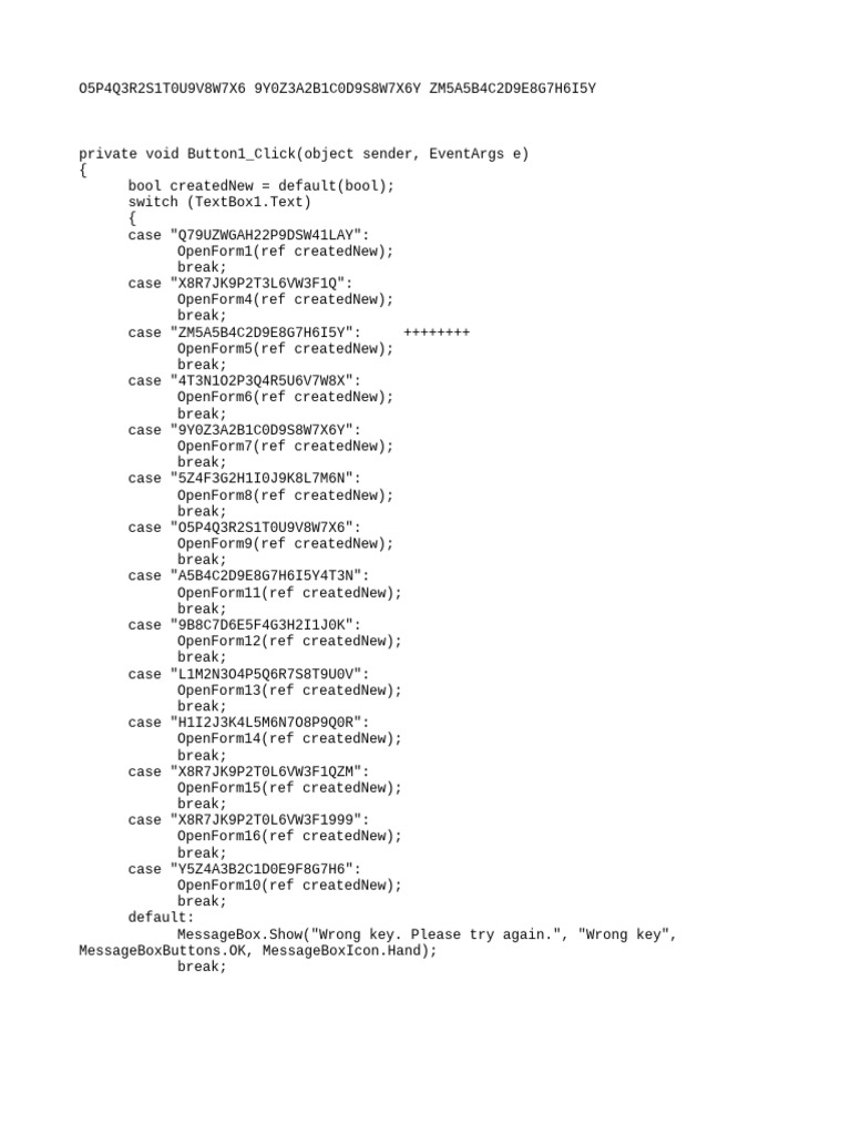 Key-Based Form Access System | PDF