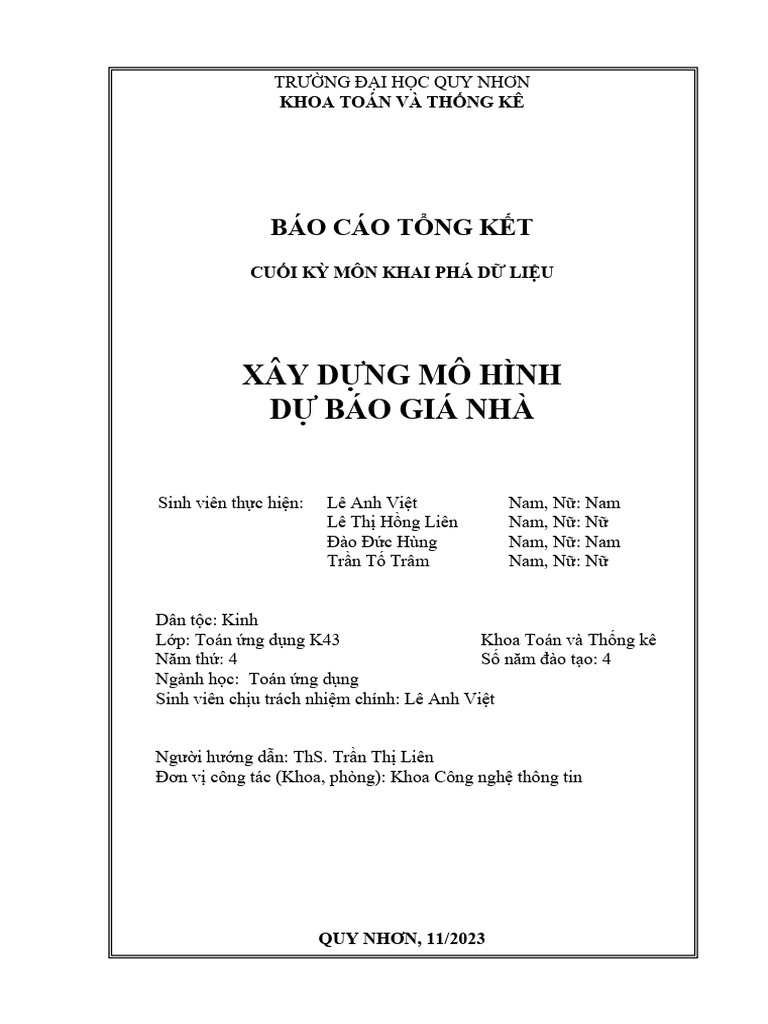 KPDL CuoiKy | PDF