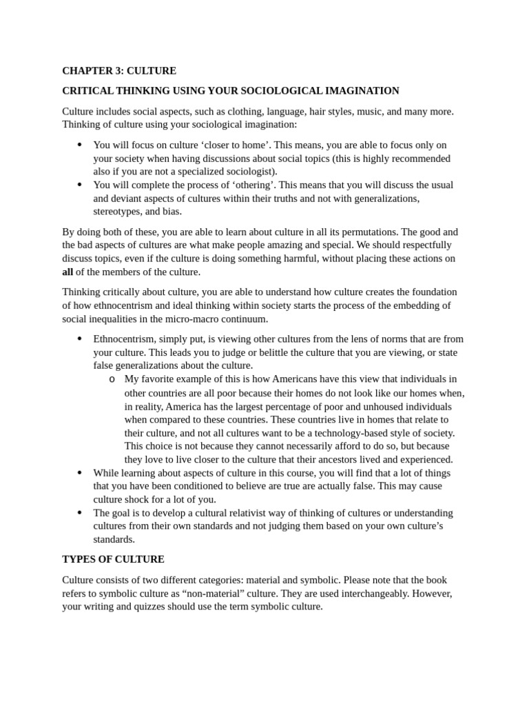Chapter 3 Critical Thinking | PDF | Thought | Hegemony