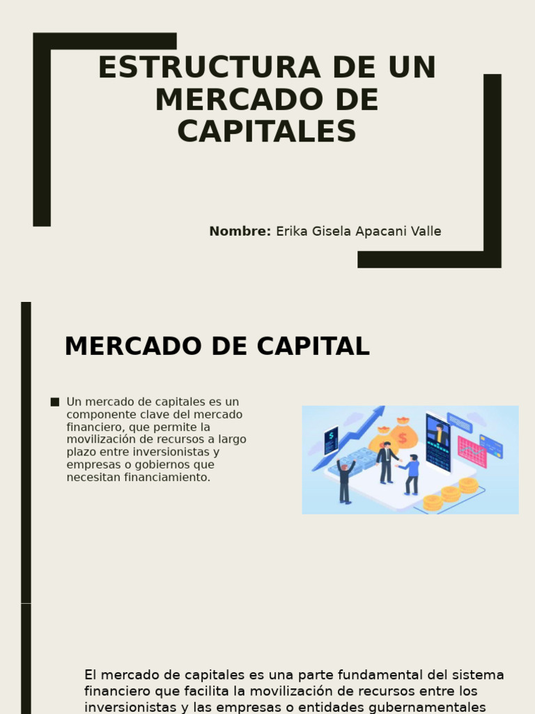 Estructura del Mercado de Capitales | PDF | Bolsa | Acciones preferentes