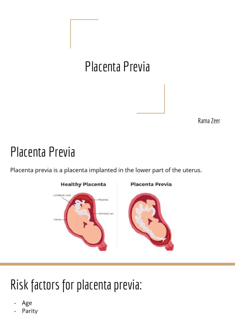 Understanding Placenta Previa Risks | PDF