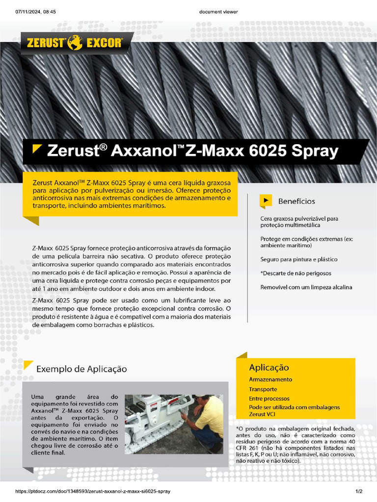 Zerust Z-Maxx Si6025 | PDF