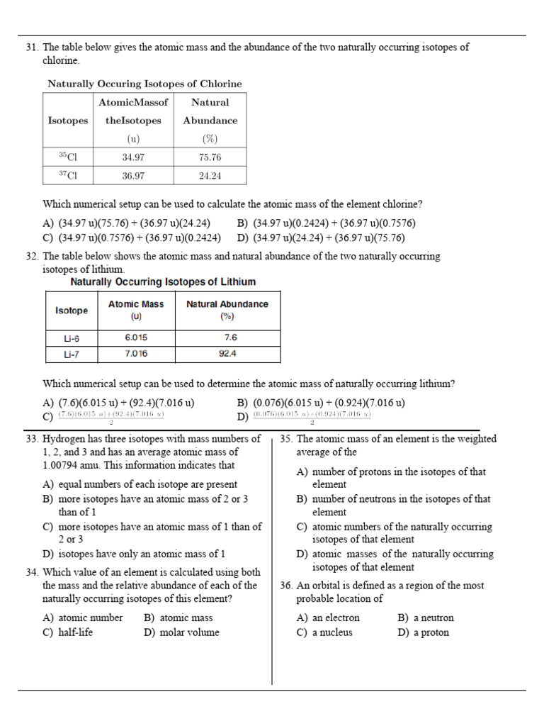 Chpater 2 Practice Test 1-4 | PDF
