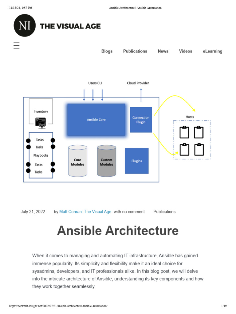 Ansible Architecture _ Ansible Automation | PDF | Secure Shell | Computing