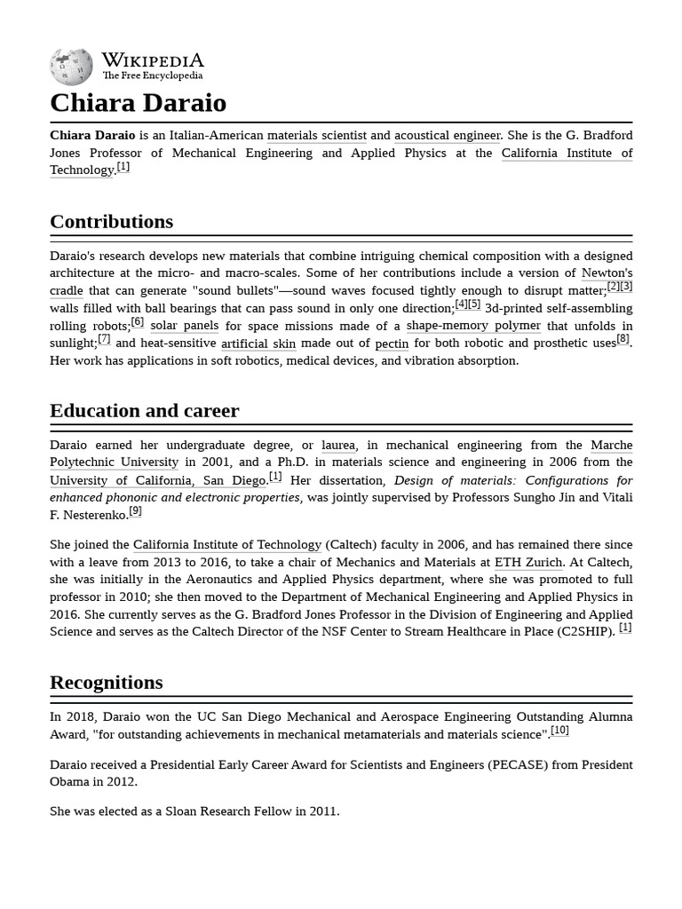Chiara_Daraio | PDF | Physical Sciences | Engineering