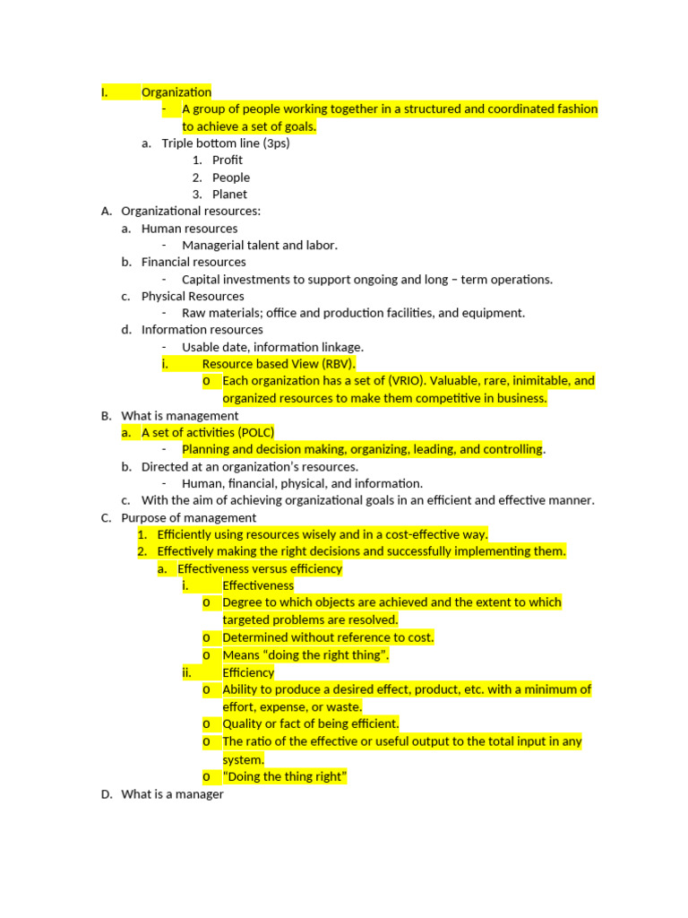 MGMT Exam Study Guide 1 | PDF | Morality | Organizational Behavior