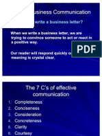 Chapter 2 7Cs of Business Communication A