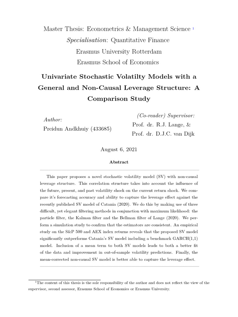 Final Last Version Thesis Preidun Andkhuiy 433685 Master Econometrie QF ...