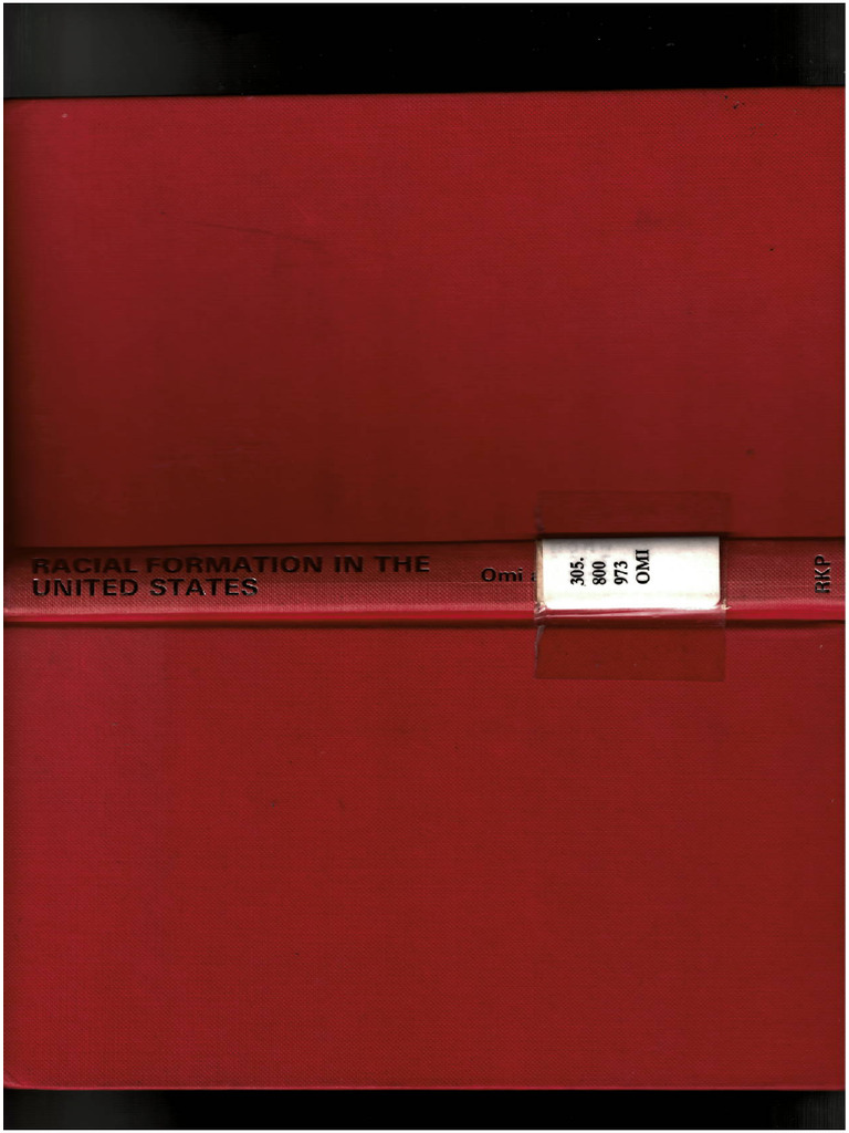 Omi, M. Winant, H. 1996. Racial Formations. Racial Formations in The ...