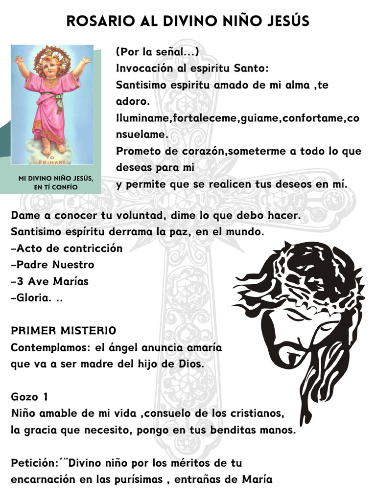 Rosario al Divino Niño Jesús Completo | PDF | María, madre de Jesús ...