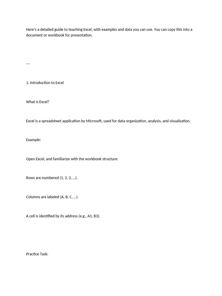 excelnote10 | PDF | Microsoft Excel | Software
