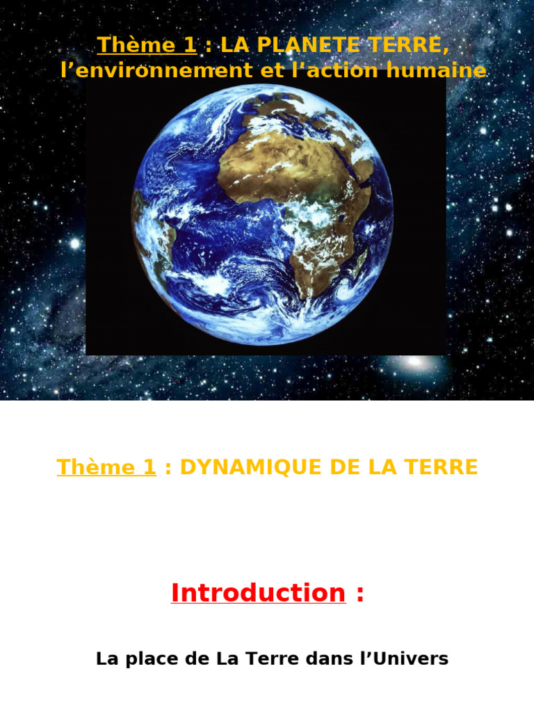 La Terre et le Système Solaire | PDF | Planètes | Système solaire