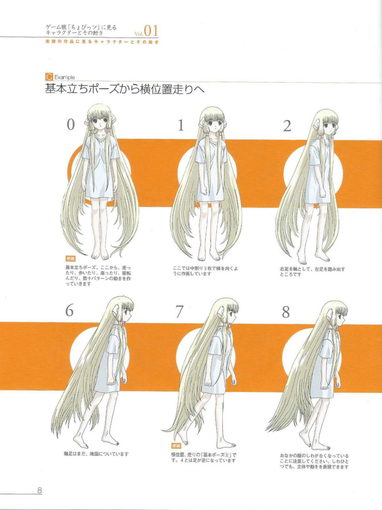 Como Dibujar Una Chica Anime Paso A Paso Con Referencias | PDF