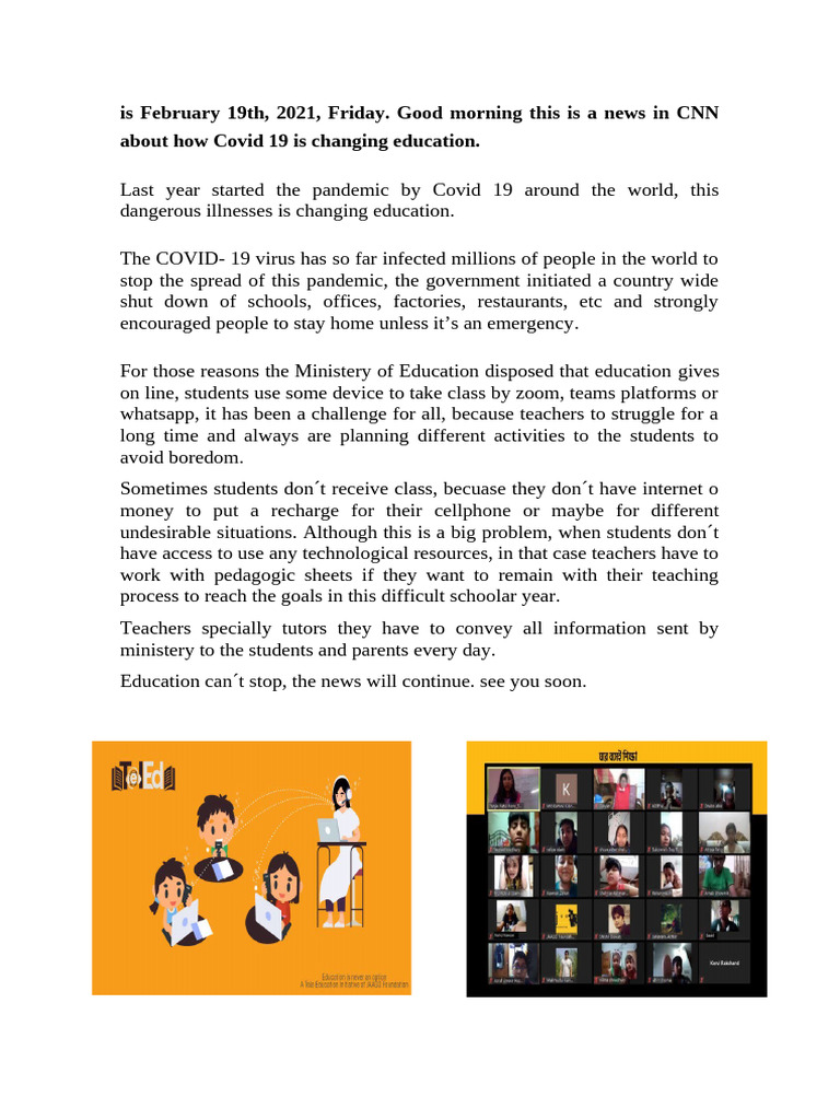 COVID-19's Impact on Education Changes | PDF