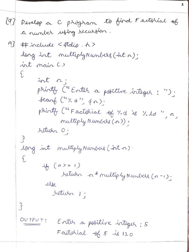 C Programming Output Examples | PDF