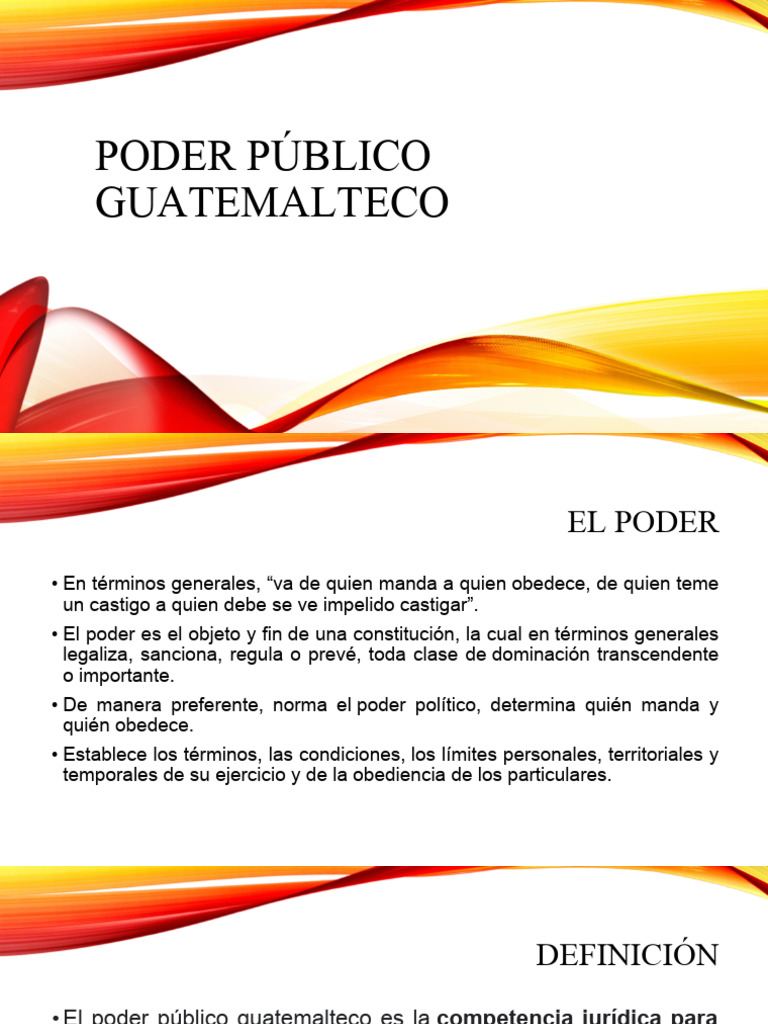Estructura del Poder Público en Guatemala | PDF | Judicaturas | Legislatura