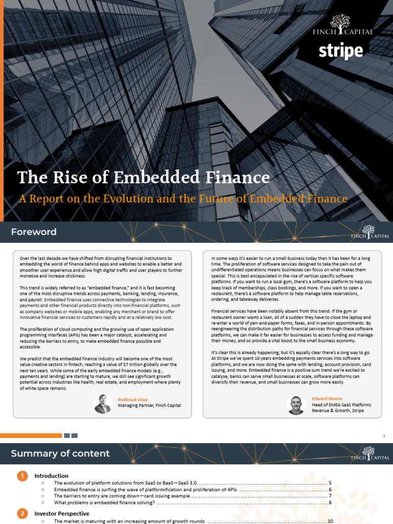 The Rise of Embedded Finance Trends | PDF | Credit Card | Banks