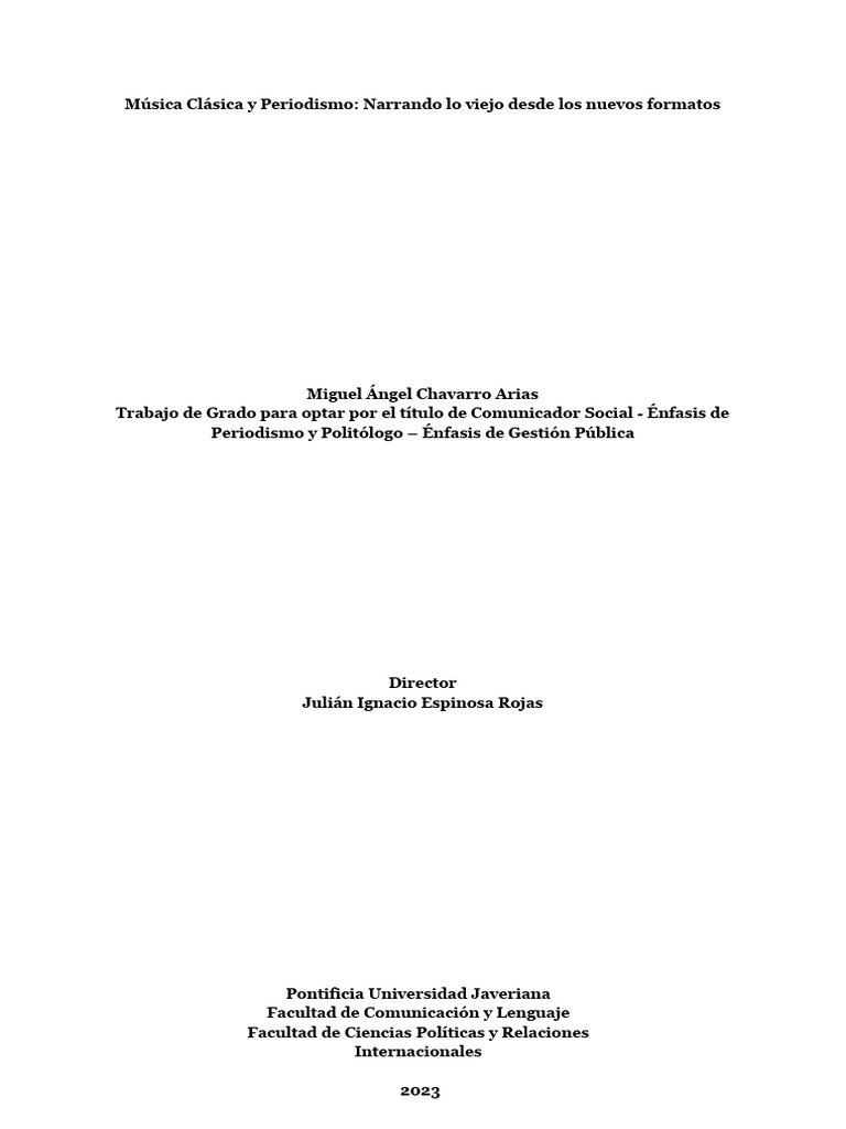 Música Clásica y Periodismo Digital | PDF | Música clásica | Periodo ...