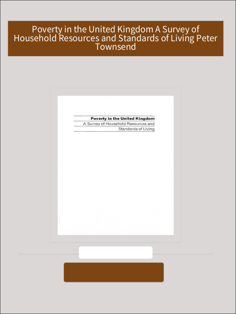 Instant Download Poverty in the United Kingdom A Survey of Household