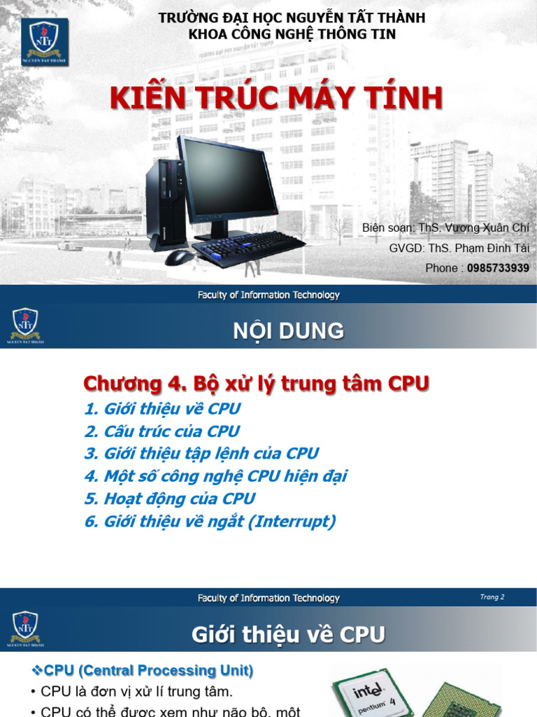 KTMT Chuong4 CPU | PDF