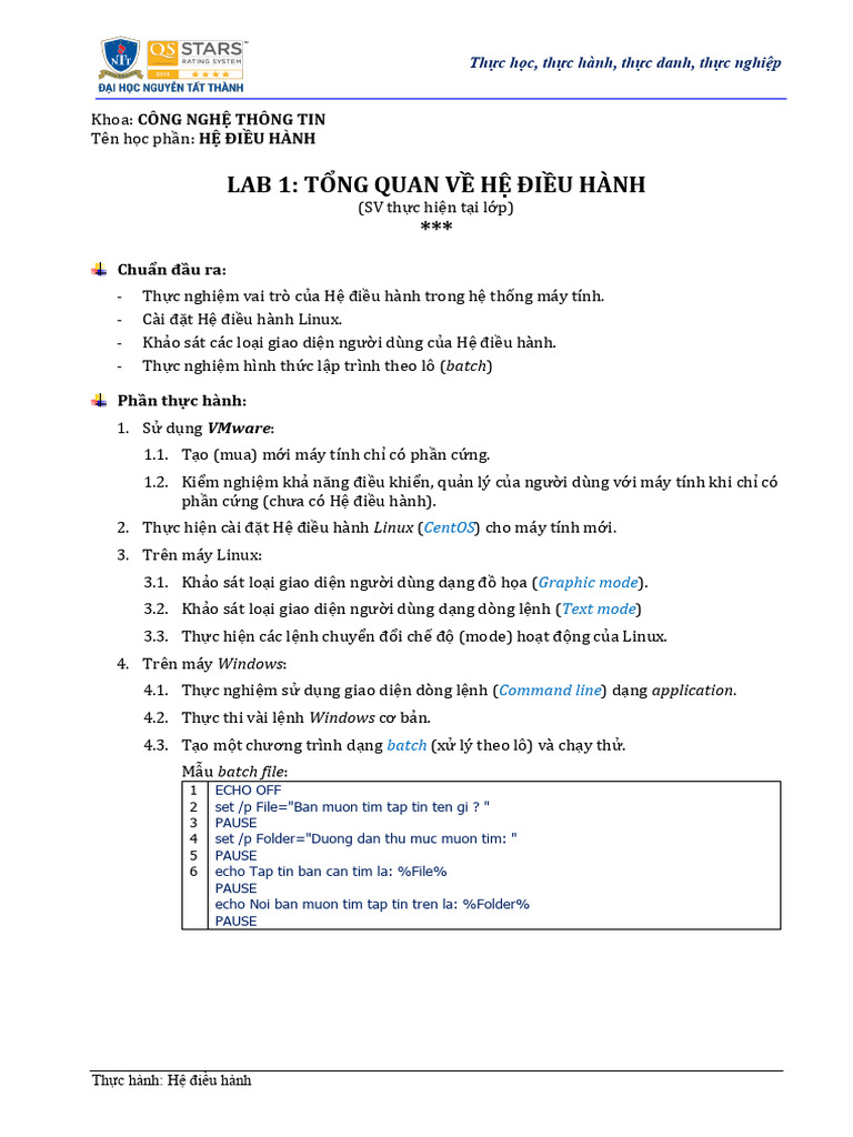 Lab 1 tong quan ve hdh pdf