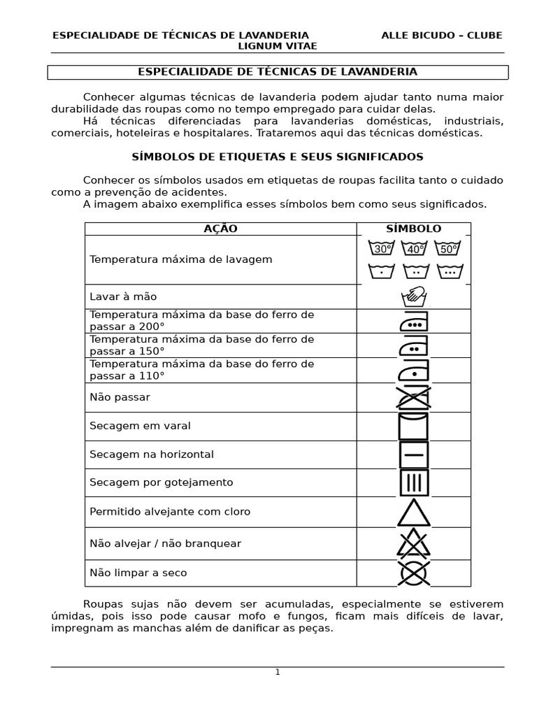 Técnicas Domésticas de Lavanderia | PDF | Roupas, image size:768x1024