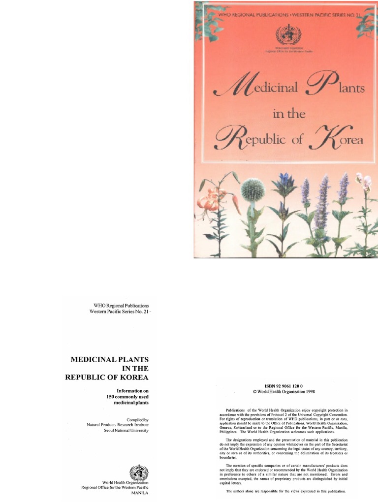 shima Medicinal Plants in The Republic of Korea | PDF | Botany