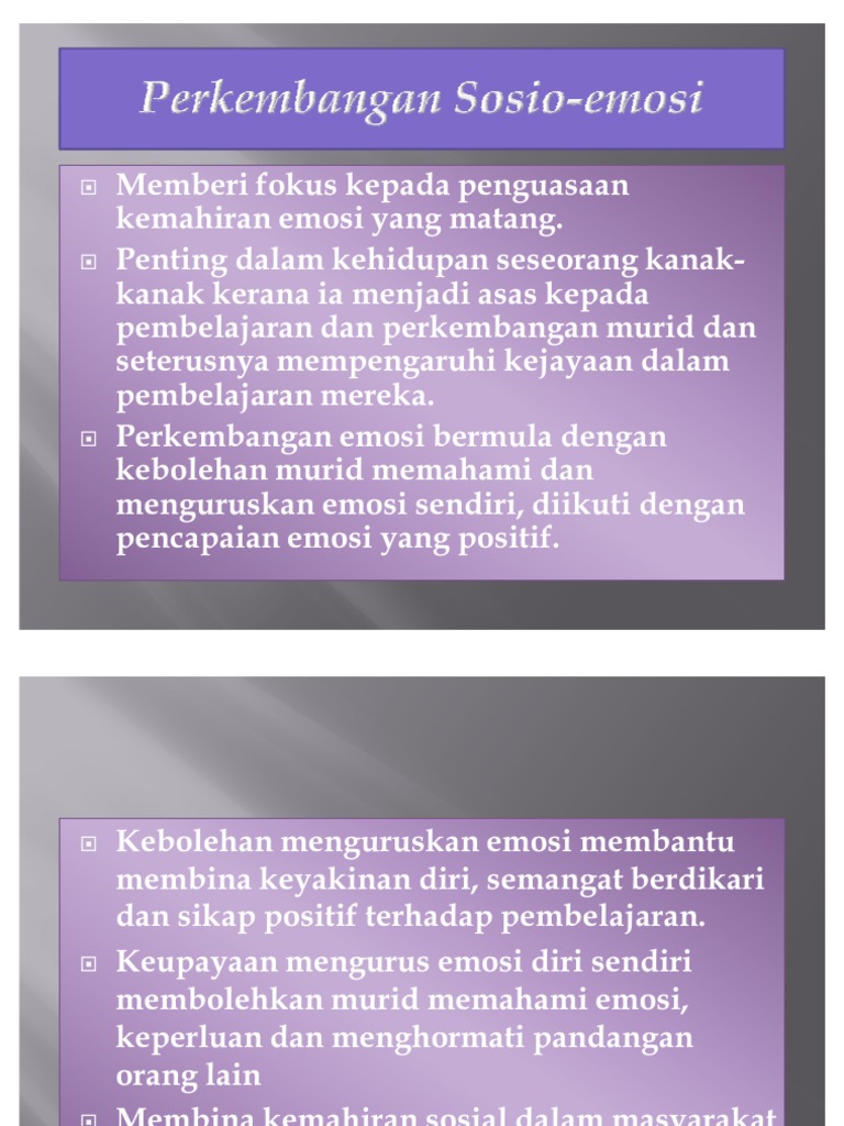 Sosio Emosi Pdf