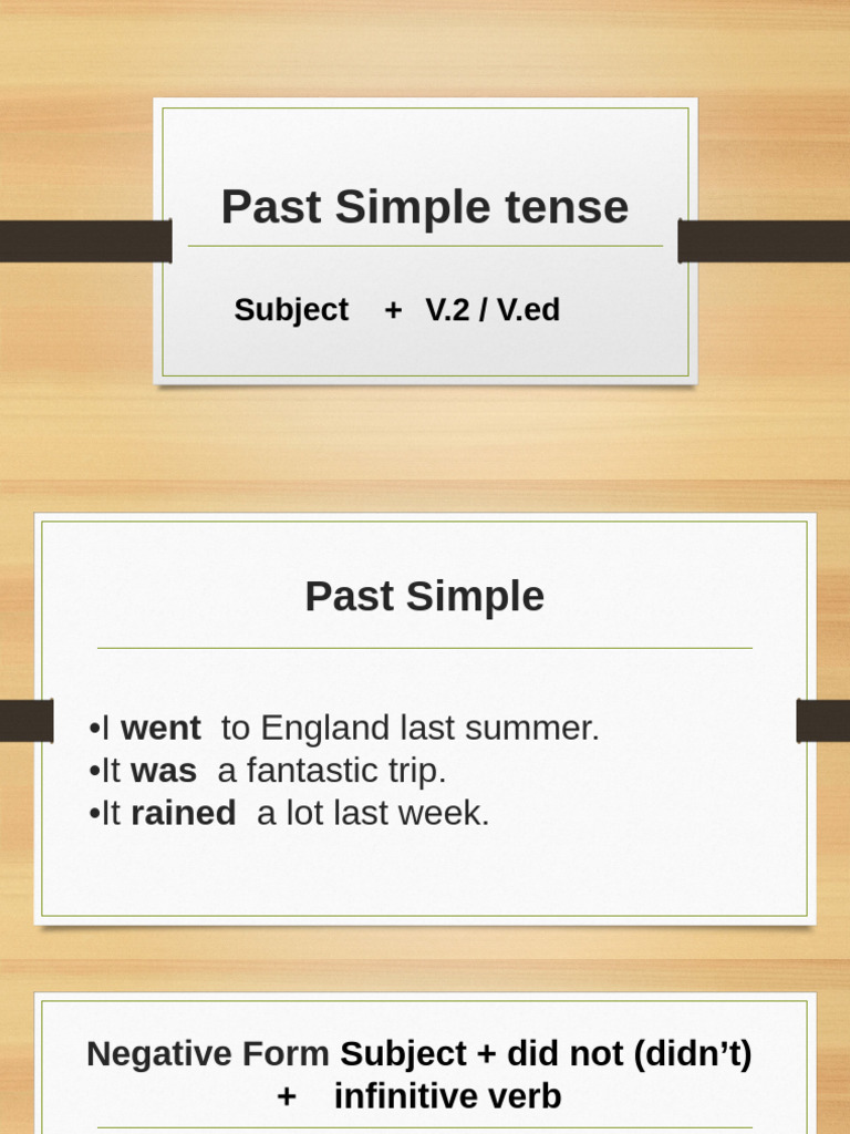 Understanding Past Simple Tense | PDF | Verb | Grammatical Tense