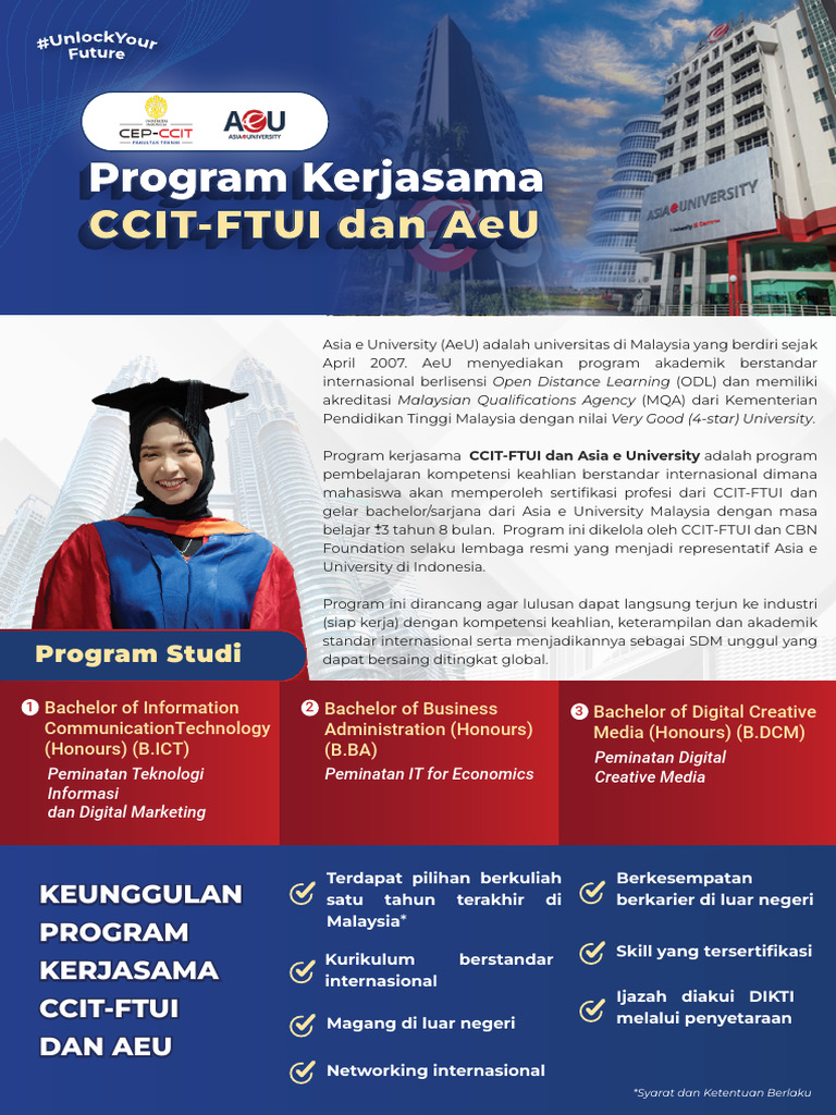 Biaya Kuliah CCIT-FTUI dan AeU | PDF