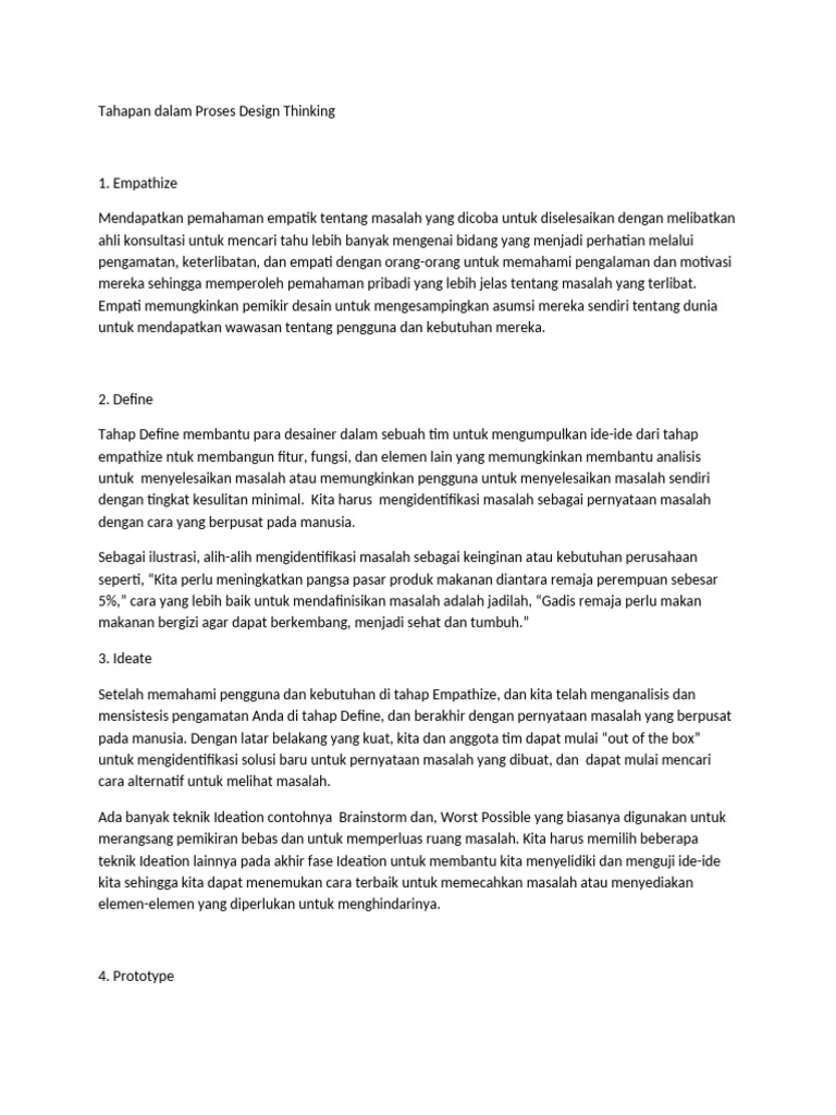 Materi capos tahapan design thinking pdf