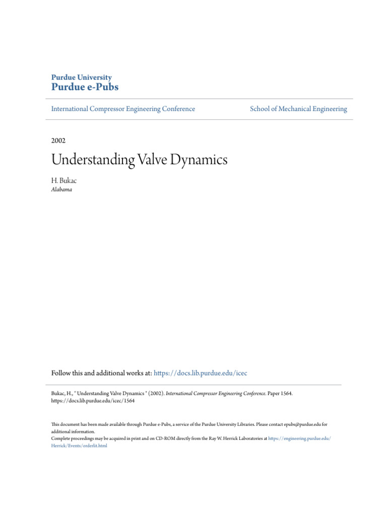 Understanding Valve Dynamics | PDF | Valve | Piston