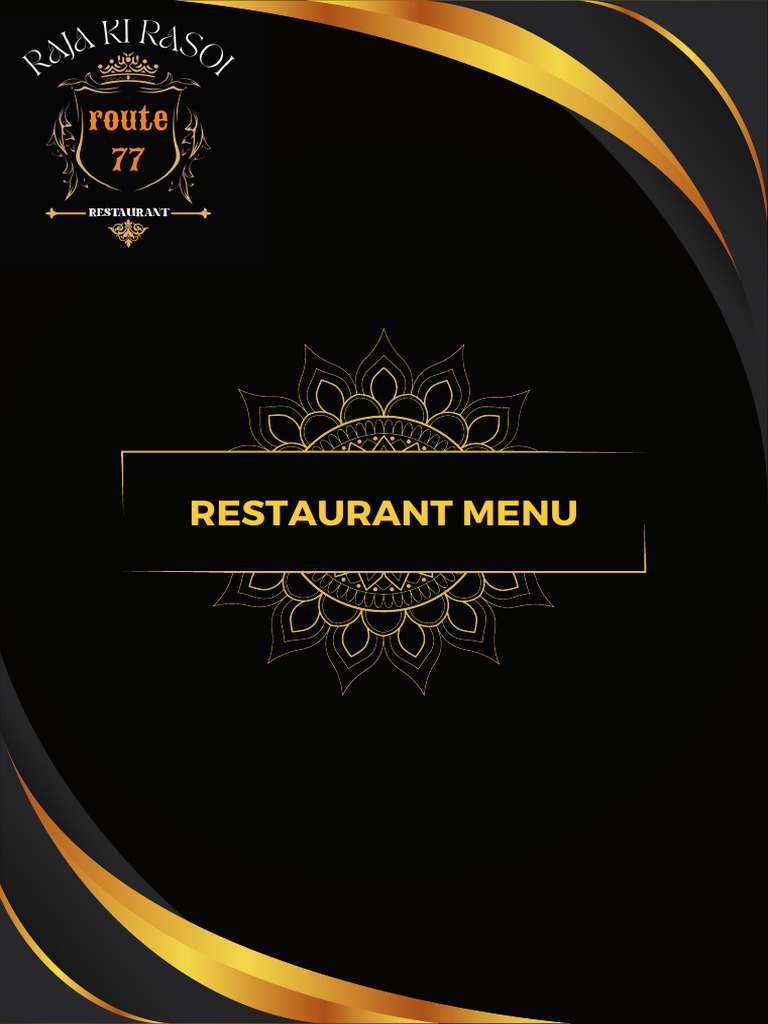 Raja Ki Rasoi Menu | PDF | Asian Cuisine | Food And Drink