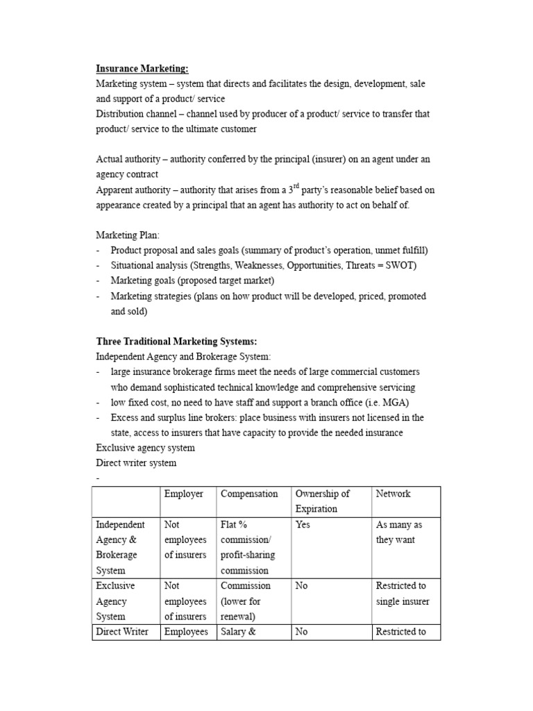 Insurance Marketing Strategies Explained | PDF | Insurance | Marketing