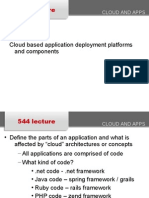 Cloud Based Application Deployment Platforms and Components