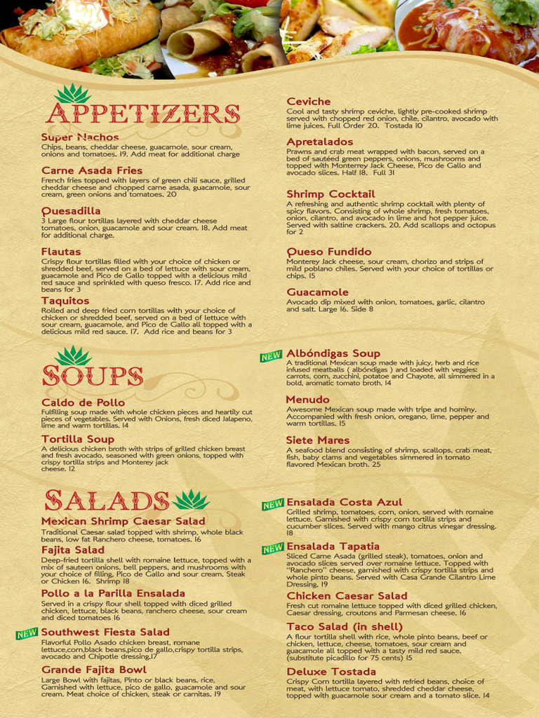 Menu Regular | PDF