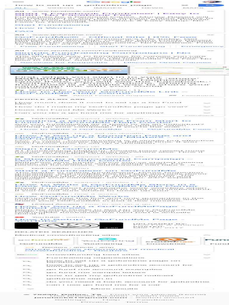 Visual Reference: How To Set Up A Gofundme Page Google Search Pdf