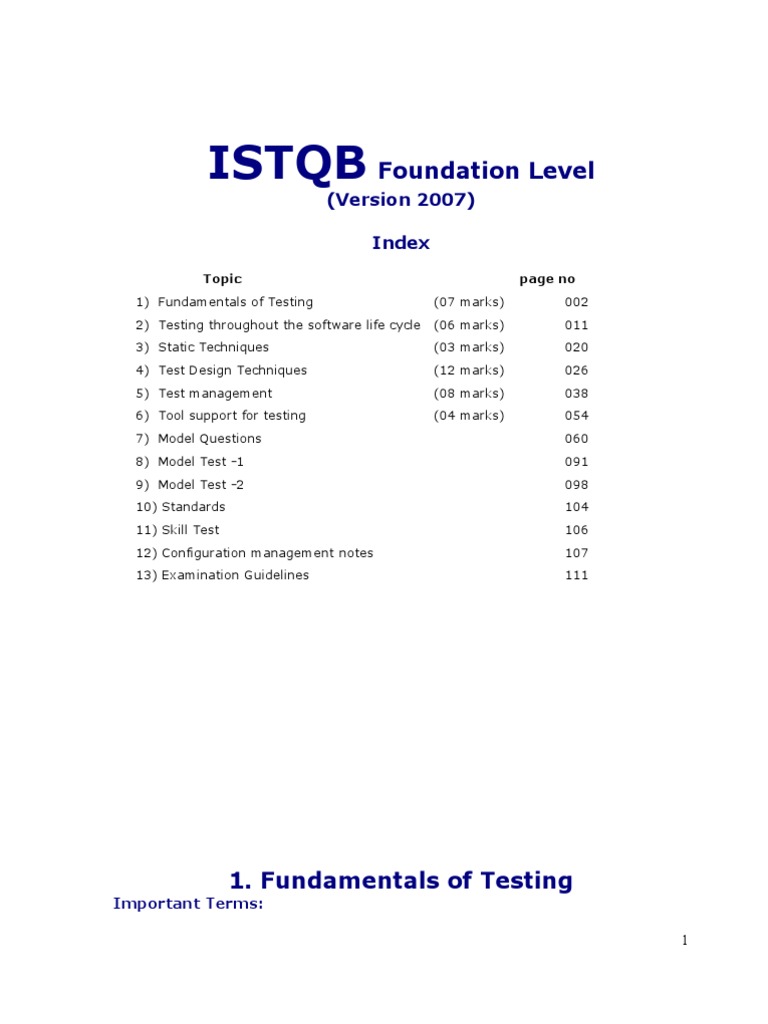 ISTQB Foundation Book | PDF | Software Testing | Software Bug
