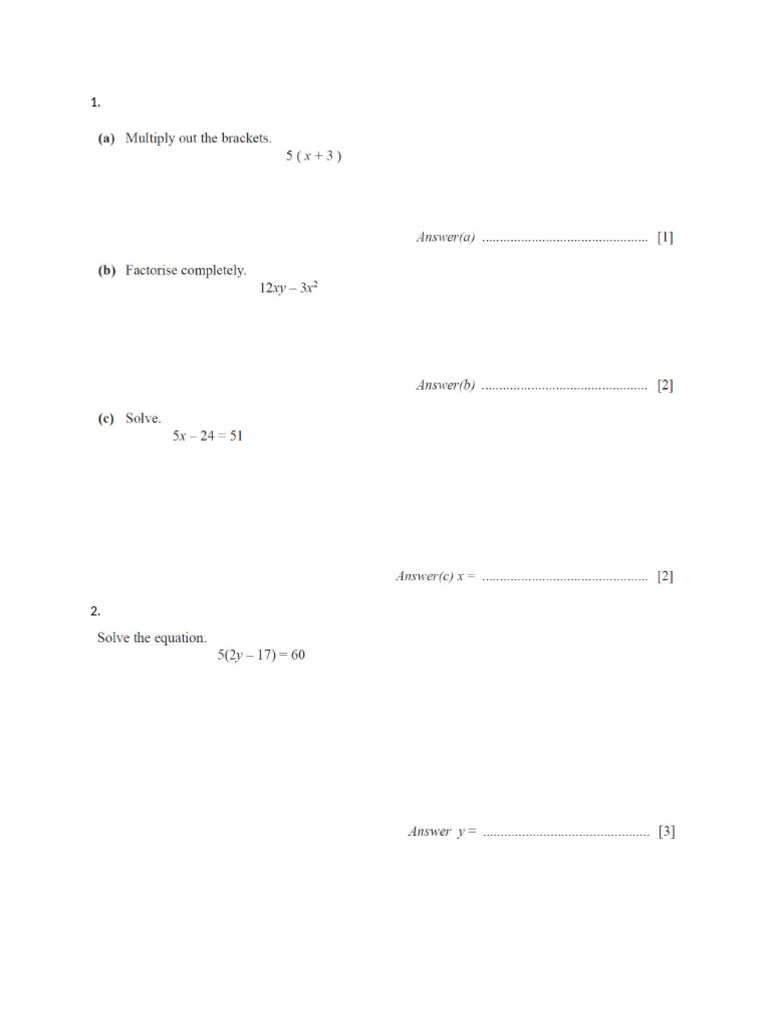 Practice Paper 6 | PDF