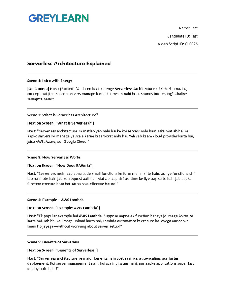 Serverless - Test - GL0076-1 | PDF | Internet | Software Architecture