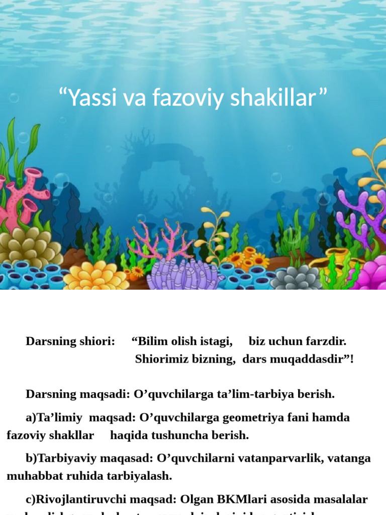 Yassi Va Fazoviy Shakillar | PDF