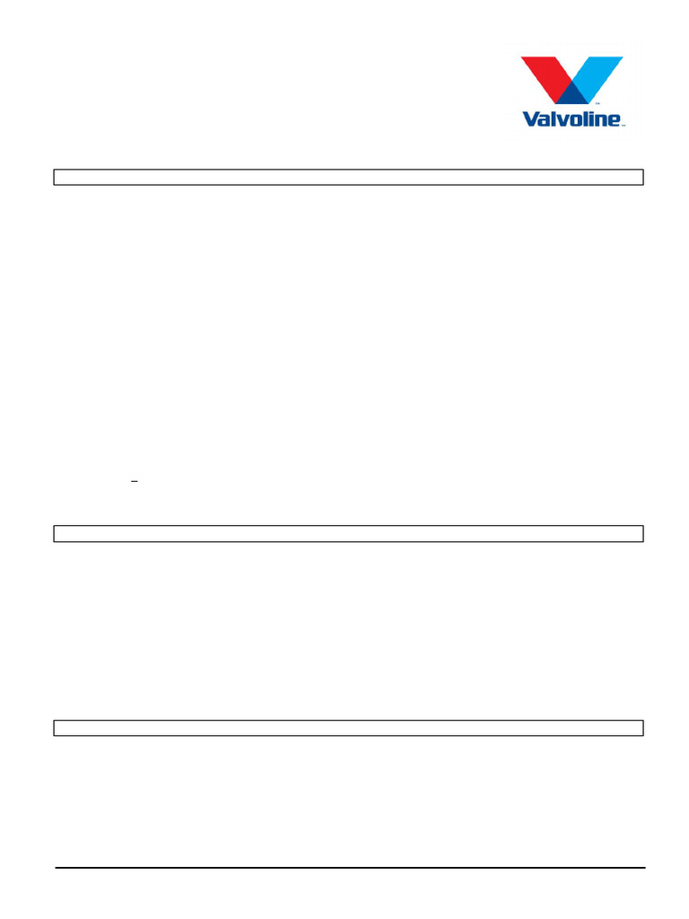 Valvoline SynPower 5W-30 Safety Data Sheet | PDF | Toxicity | Dangerous ...
