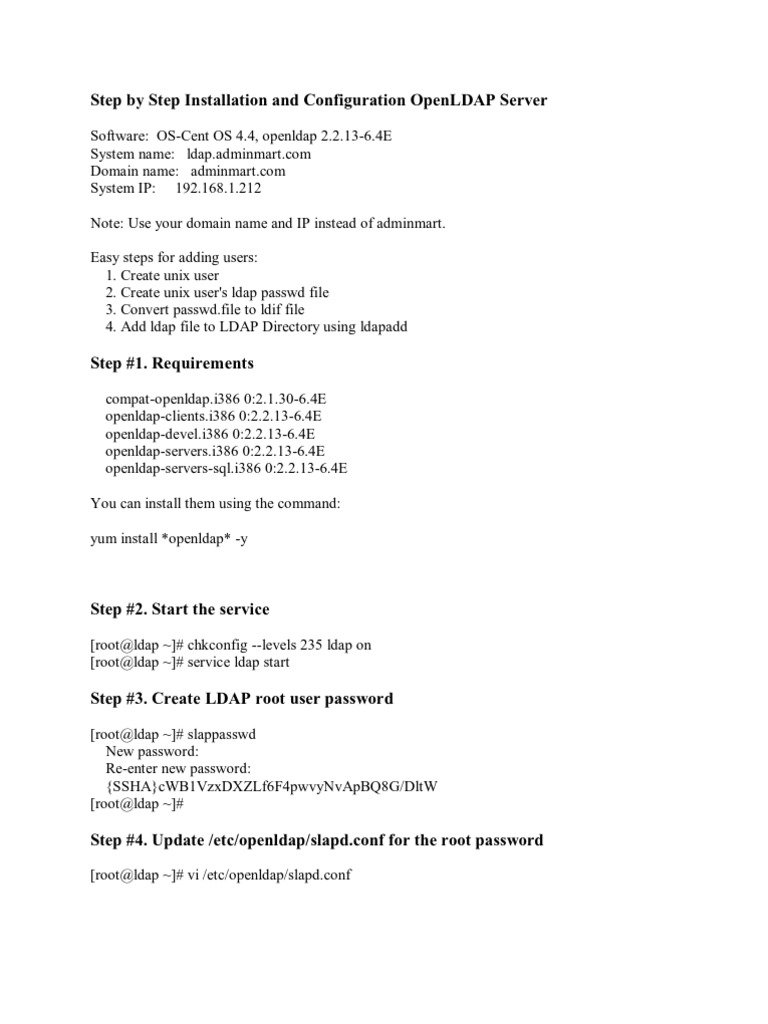LDAP Password Management Guide | PDF | Computers