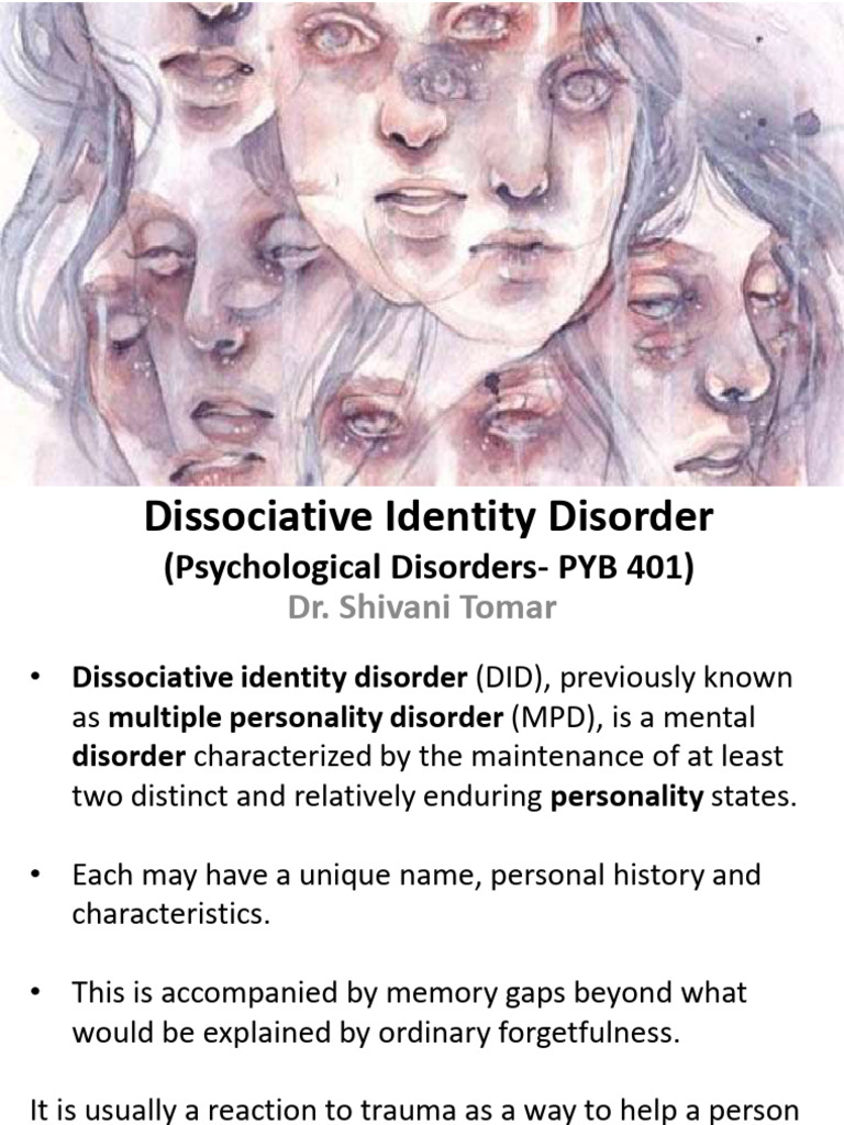 Dissociative Identity Disorder | PDF | Dissociation (Psychology ...