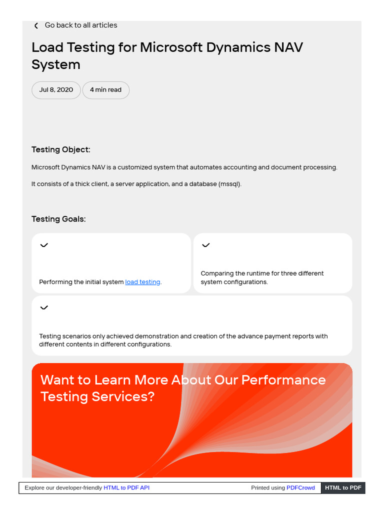 PFLB Us Cases Nav System Load Testing | PDF | Information Technology ...