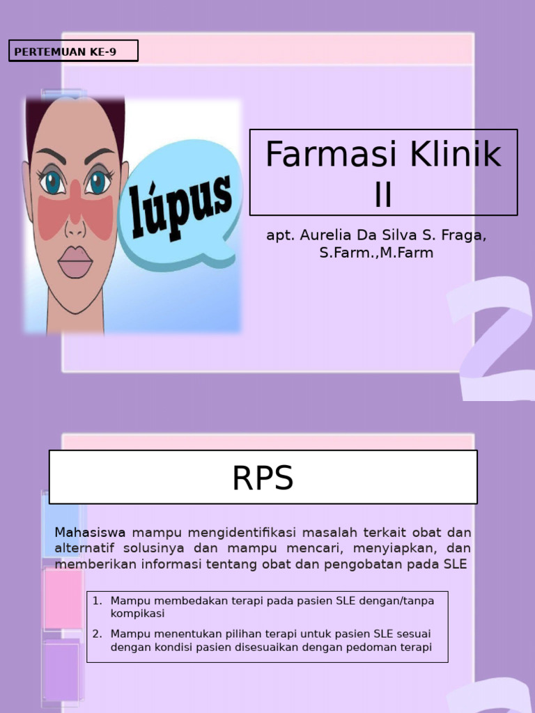 Panduan Terapi dan Diagnosis SLE | PDF