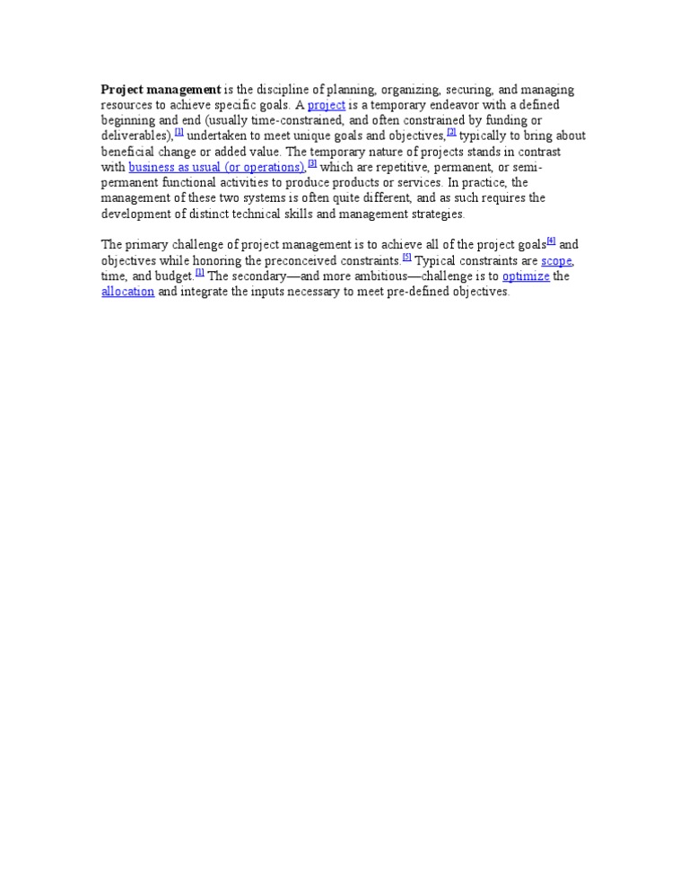 Understanding Project Management Basics | PDF | Career & Growth ...