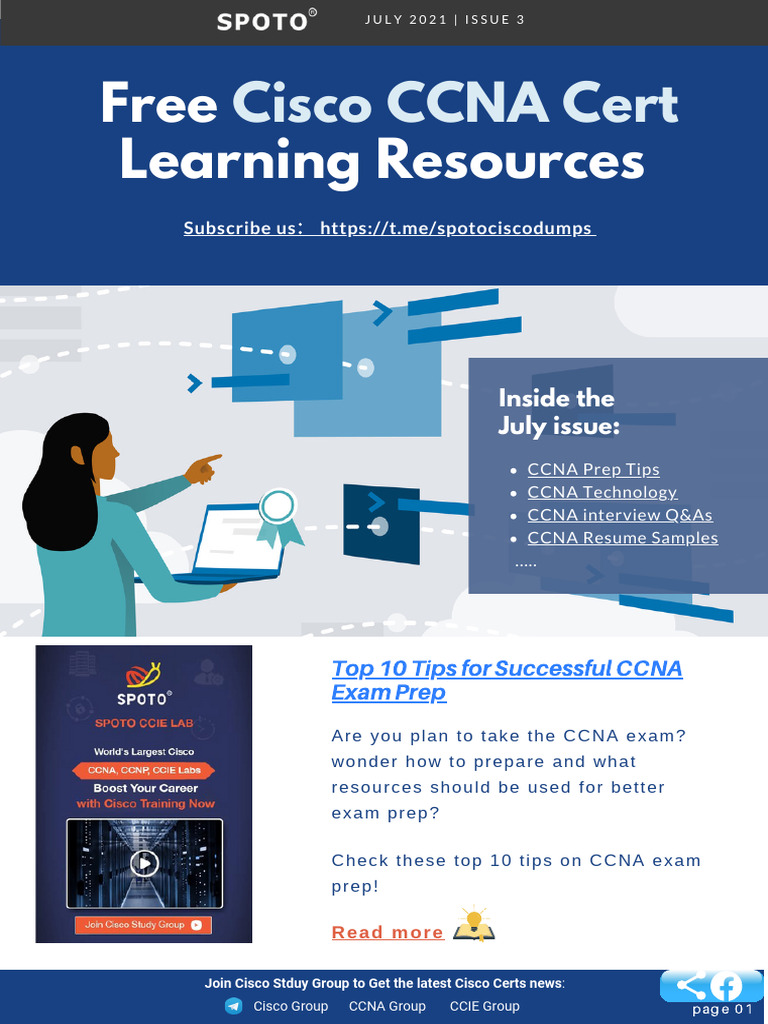SPOTO CCNA Cert Tips & Learning Resources Collection | PDF | Internet ...