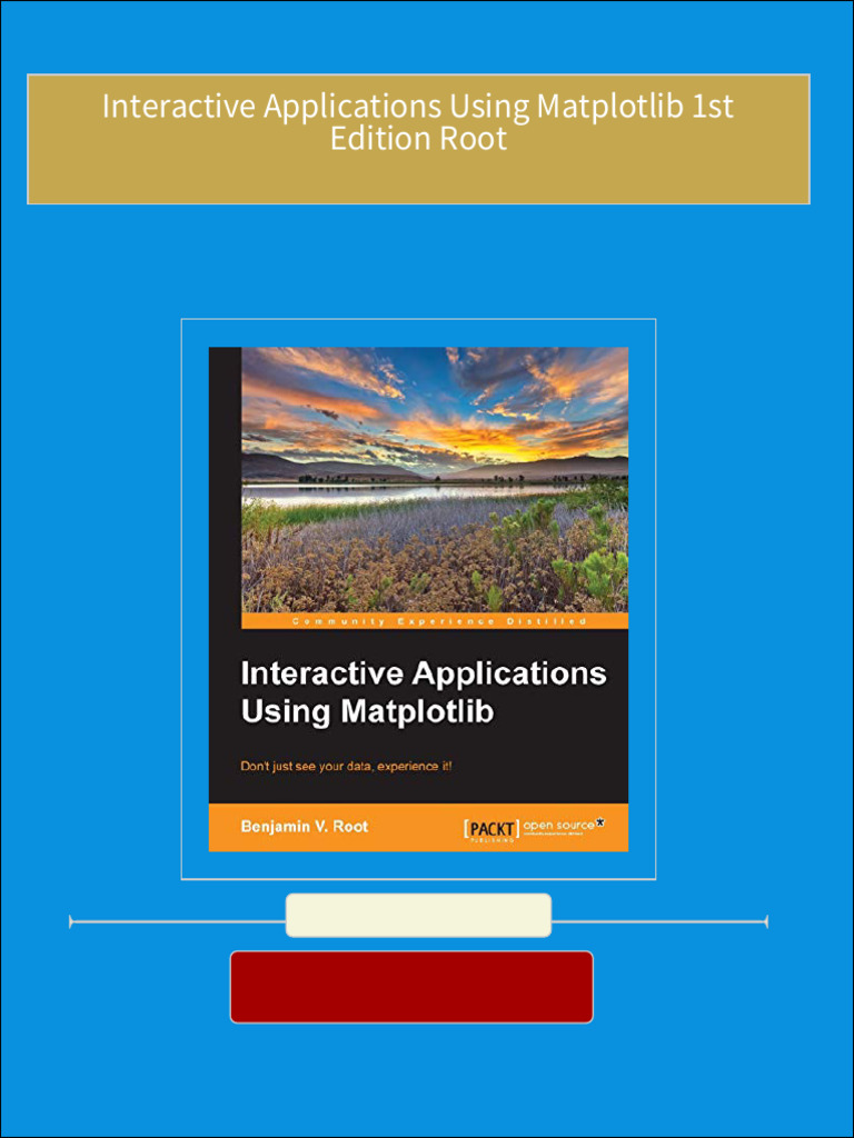 Get interactive applications using matplotlib 1st edition root pdf